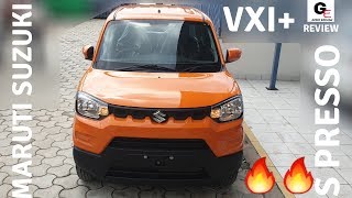 Maruti Suzuki S Presso VXI  top model  detailed review  features  specs  price [upl. by Schiro]