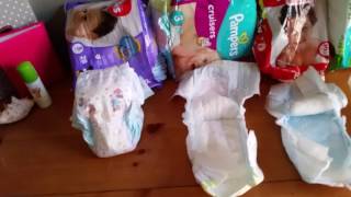 6 Diapers tested Pampers Huggies Simple Truth Check This Out Total Comfort [upl. by Monaco]