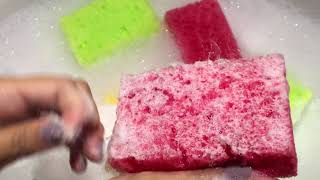 ASMR SPONGES  Soapy ripping kitchen sponges  Sponge destroy sounds [upl. by Nediarb771]