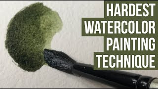 Watercolor Blending and Edge Control Technique  Tutorial [upl. by Newob141]