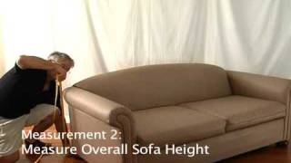 How to Measure a Small Sofa for a Slipcover • stretchandcovercom [upl. by Brunk]