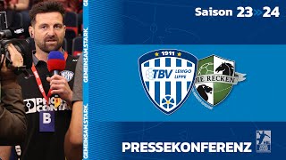 Pressekonferenz TBV Lemgo Lippe  TSV HannoverBurgdorf 180424 [upl. by Puttergill]