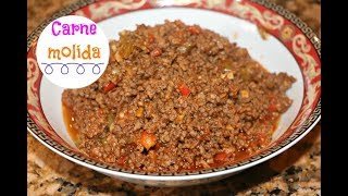 Carne molida  Picadillo  estilo Dominicano Ros Emely [upl. by Batholomew]