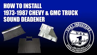 197387 Square Body Chevy amp GMC Truck Sound Deadener [upl. by Bolte]