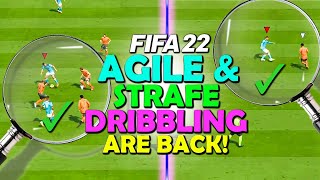 Agile amp Strafe dribbling ARE BACK post patch in FIFA 22 [upl. by Lyell685]