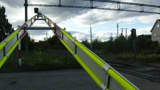 Nykirke Planovergang 2  1962024  Nykirke Railroad crossing 2 Cam 1 [upl. by Ahsatel39]