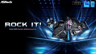 Rock It ASRock Launches Intel 500 Series Motherboards [upl. by Lilas619]