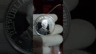 1975 Emilio Aguinaldo 25Peso Silver proof commemorative coin [upl. by Reprah]