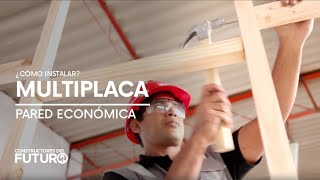 ¿Cómo hacer una pared económica de Drywall [upl. by Atterahs980]