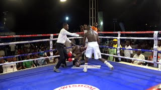 Salafest Boxing Bizzare Idowu drops Bastie Samir twice Championship ended in R2 [upl. by Petulia]