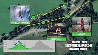 Spartan European Championship Zell am SeeKaprun Race cuorse 2024 [upl. by Rabaj]