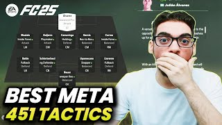 BEST META 451 FORMATION AND CUSTOM TACTICS IN FC 25 ULTIMATE TEAM [upl. by Yhtur]