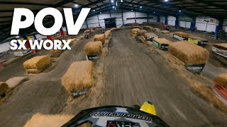 POV  SX WORX Indoor Motocross Track  2023 [upl. by Ricarda659]