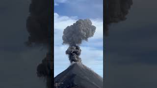 Person Witnessing Fuego Eruption After Acatenango Volcano Hike [upl. by Yentruok389]