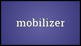 Mobilizer Meaning [upl. by Tengler734]