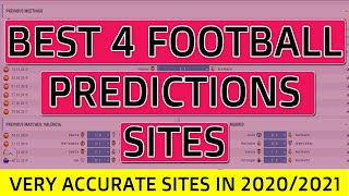 BEST 4 FOOTBALL PREDICTIONS SITES IN 2020 [upl. by Inahs]