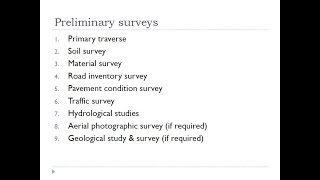 Transportation Engineering 110 Engineering studies Preliminary surveys Reports amp Drawings [upl. by Damita]