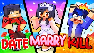 Minecraft DATE MARRY KILL [upl. by Nnaylrebmik]