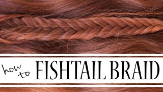 Intro to Fishtail Braiding on Yourself [upl. by Serdna]