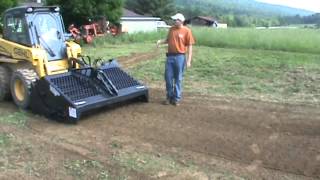 Bobcat 6B Landscape Rake Rock Hound Harley Rake For Skid Steer Loader For Sale Mark Supply [upl. by Lovich485]