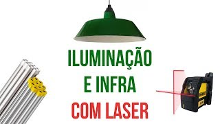 Como Instalar Luminária e Eletroduto com Nivel Laser  AUM3 [upl. by Anne-Corinne855]