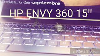 Unboxin hp envy x360 2in1 156 touchscreen laptop  intel core i7  16gb español [upl. by Lister]