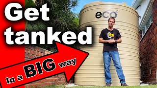 How to install a water tank Install a 10 000 Litre Eco Tank  Burton Builds [upl. by Diannne96]