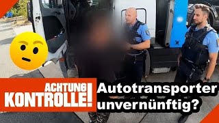 Zu schnell und zu lang Autotransporter unvernünftig unterwegs 22 Kabel Eins  Achtung Kontrolle [upl. by Imekawulo]