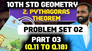 10th Geometry2Pythagoras TheoremPROBLEM SET 2 Q5 TO Q10PART 2Pradeep Giri Sir [upl. by Aisital]