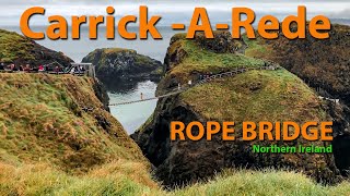 Carrick a Rede Rope Bridge  County Antrim Northern Ireland [upl. by Barcellona]