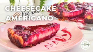 CHEESECAKE AMERICANO VEGANO  doces saudáveis Macrobiótica evagoodlife [upl. by Akyre]