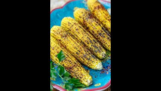 Grilled Street Corn Recipe the Big Green Egg [upl. by Enwahs]