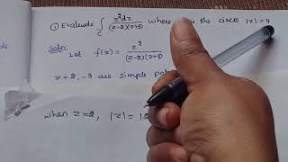 Cauchy Residue theorem  Problems1  Complex Analysis  EnggMaths [upl. by Laon95]