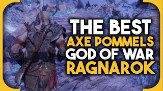 The best Axe Pommels in God of War Ragnarok [upl. by Enyalb655]