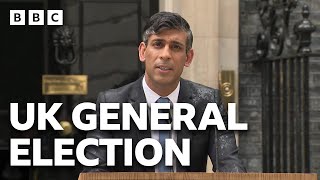 2024 UK General Election called by Prime Minister Rishi Sunak  BBC [upl. by Ahsekan489]