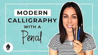 Beginners Guide To Doing Calligraphy with a Pencil [upl. by Cralg]