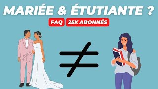 Être mariée et étudiante  Comment organiser sa vie quand on est étudiant à la fac [upl. by Lahcim]