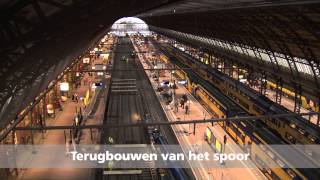 Bouw passages Amsterdam Centraal [upl. by Aivatnuhs]