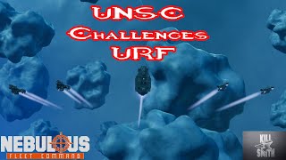 HALO Fleet Battles  UNSC Challenges URF in Control  Nebulous Fleet Command Halo Ship Mod [upl. by Hosbein]