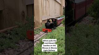 Accucraft Talgarth Alfred on the Wessex amp Mercia Light Railway gardenrailway livesteam train [upl. by Nwahsauq]