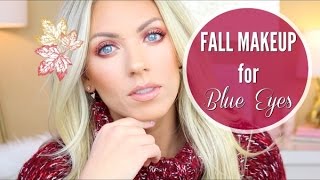 Fall Makeup for Blue Eyes  Cranberry Smoky Eye [upl. by Kassaraba]