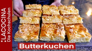 Butterkuchen Rezept  selber zubereiten  Zuckerkuchen   La Cocina [upl. by Mis]