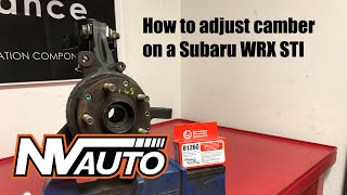 How to adjust camber and install camber bolts on a MacPherson strut car [upl. by Ecirtel]