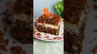 🥕Pyszne ciasto marchewkowe z orzechami i kremem  Przepis cake ciasto recipe baking [upl. by Anyr]