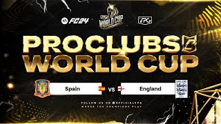 FC24 Pro Clubs  World Cup QF  England vs Spain [upl. by Atirres126]