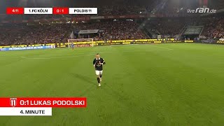 Podolski trifft direkt Legende lässt das Stadion beben [upl. by Triny]