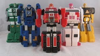 Deluxe Double Morphing Rescue Megazord Review Power Rangers Turbo [upl. by Cacia]