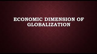 Economic Globalization Economic aspect of Globalization Sociology of Globalization Urdu amp English [upl. by Jennette291]