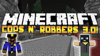 Minecraft NEW Cops amp Robbers 30 2 wSky Jerome Deadlox amp Setosorcerer [upl. by Aieka]