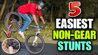 5 EASY NONGEAR MTB TRICKS  Infinity Riderzz [upl. by Aehsa]